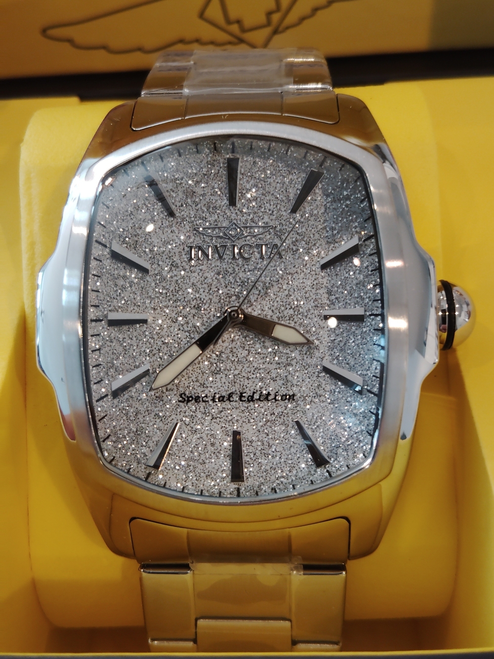 Invicta Special Edition Mens Lupah Silver Dial Watch 47mm